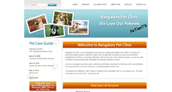 Desktop Screenshot of bangalorepetclinic.com